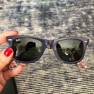Dark Purple Ray-Bans with Colorful Details